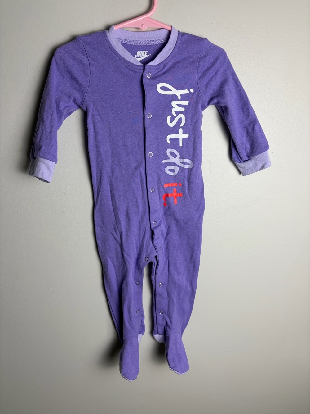 Nike footie pajamas baby girl 9 mo